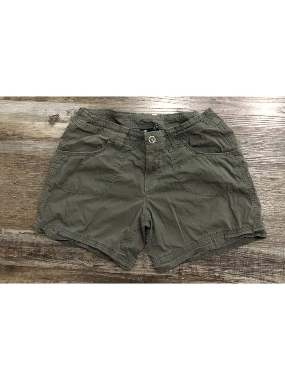 Kuhl Womens Size 6 Green Hiking Shorts with Front Pockets